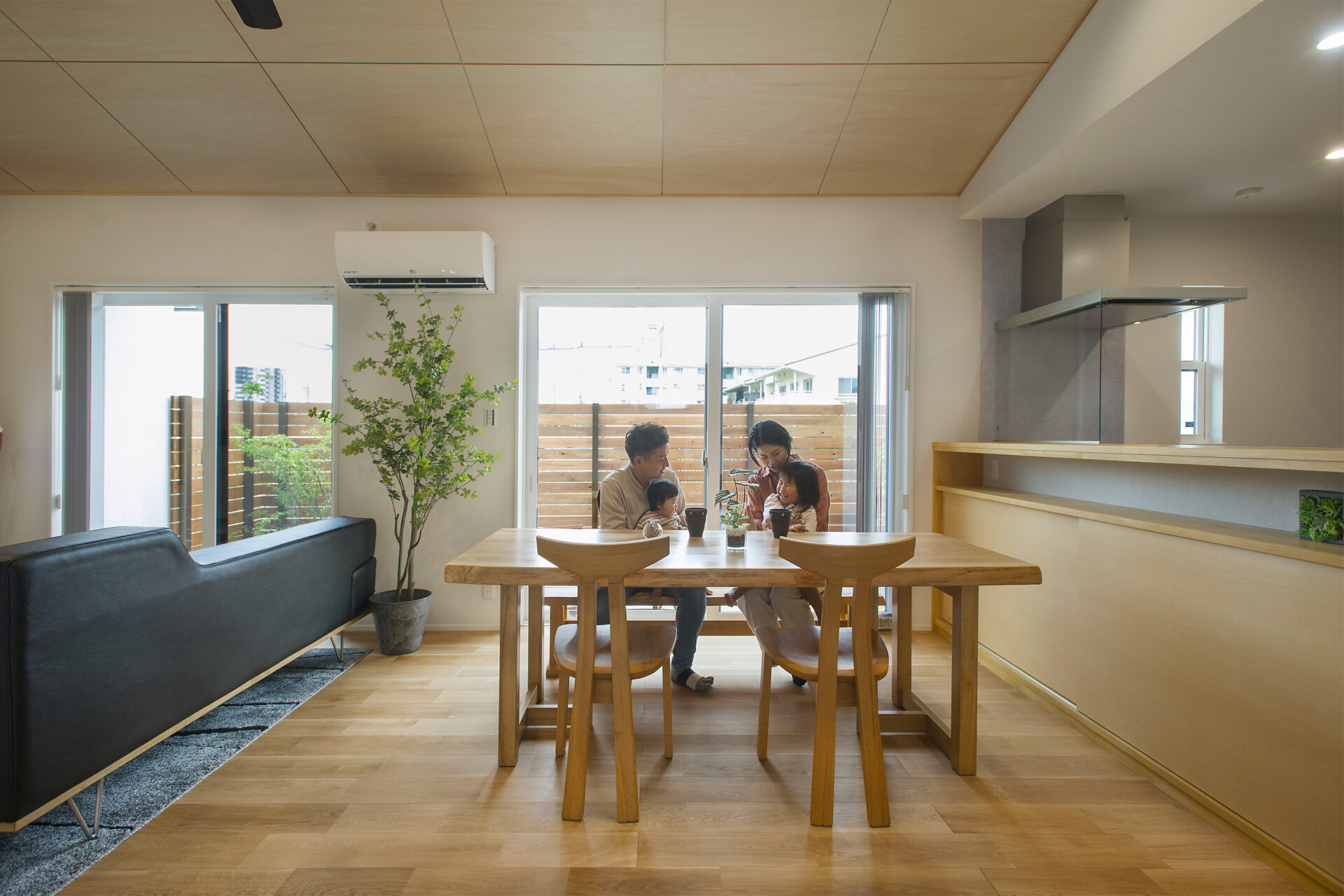 平屋建ての採光計画